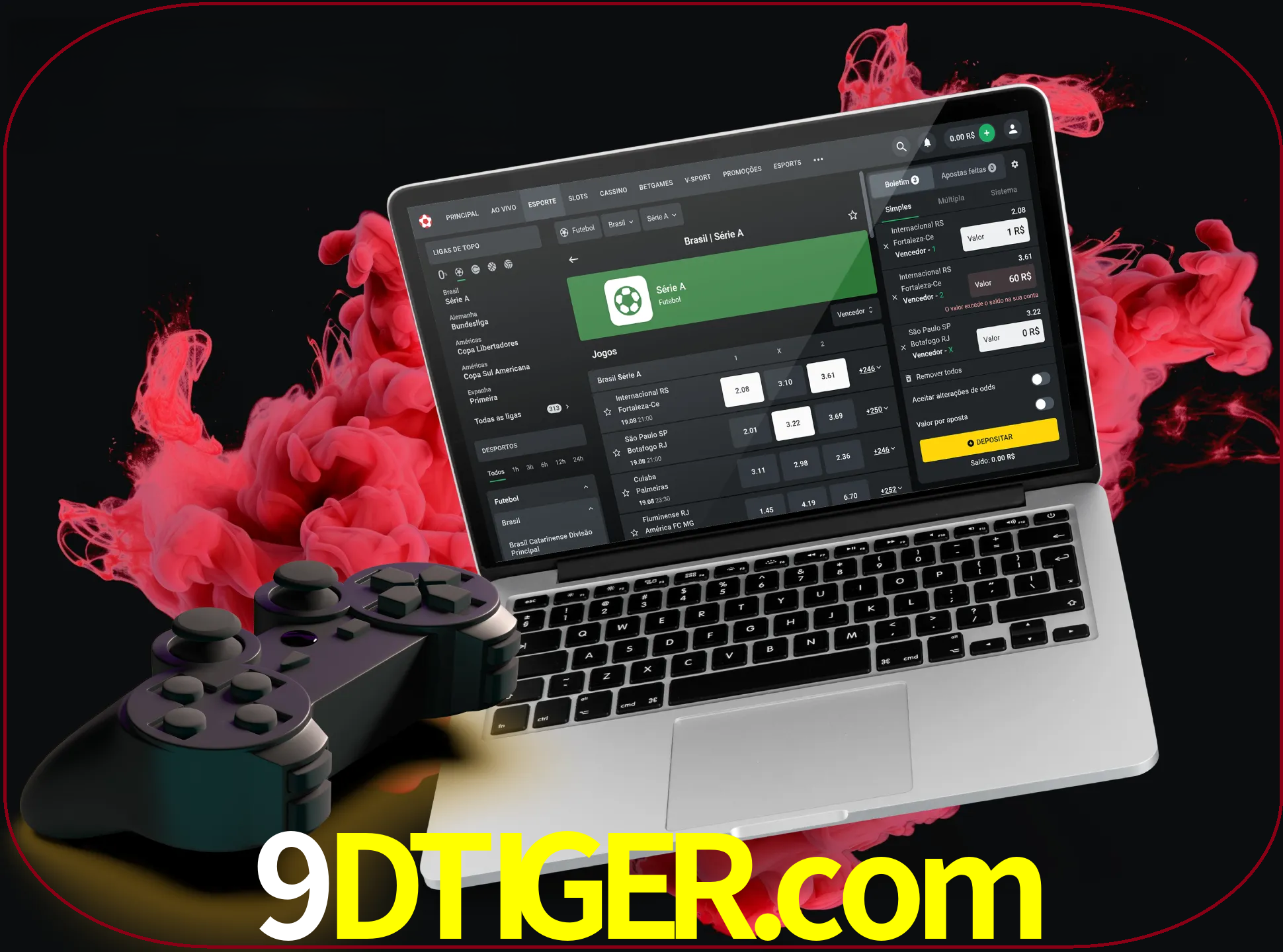Visite a secção especial de jogos de vídeo em 9dtiger para descobrir em que jogos pode apostar e ganhar muito dinheiro.