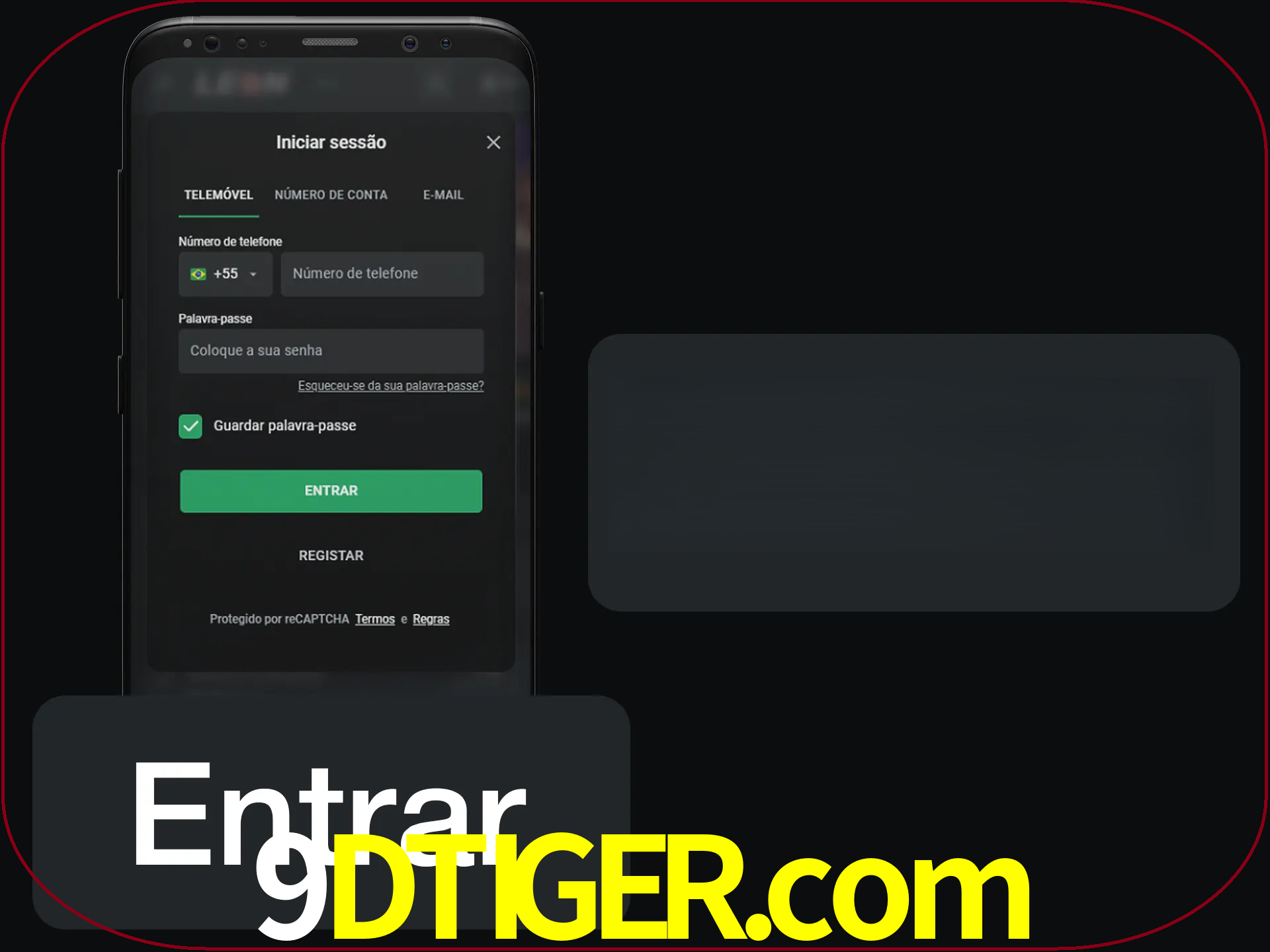 Faça o login para começar a apostar e jogar no cassino.